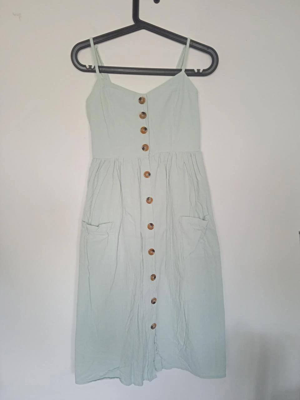 Robe midi, longueur genou vert d'eau, pale taille M/38